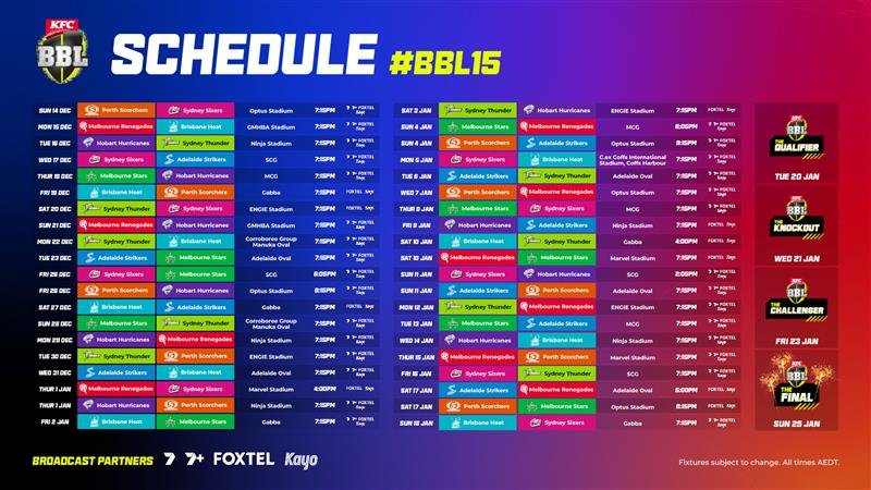 BBL15-Schedule